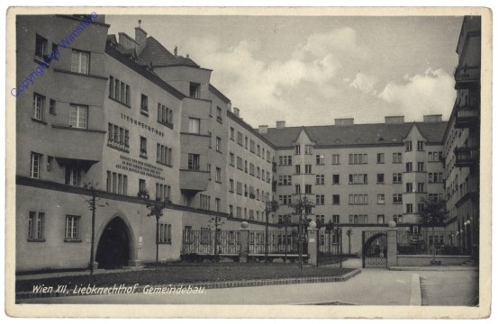 ak138965 Wien 12, Liebknechthof, Gemeindebau