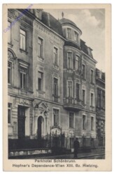 Wien 13, Parkhotel Schönbrunn, Hopfner's Dependance