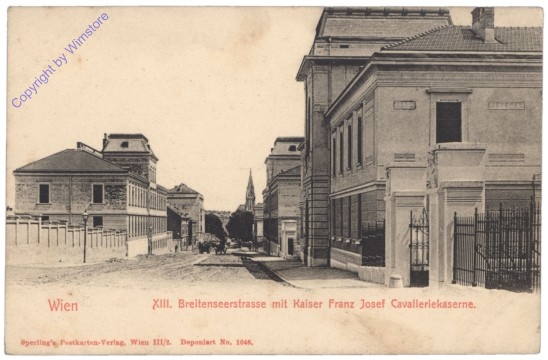 ak139049 Wien 13, Breitenseerstrasse mit Kaiser Franz Josef Cavalleriekaserne