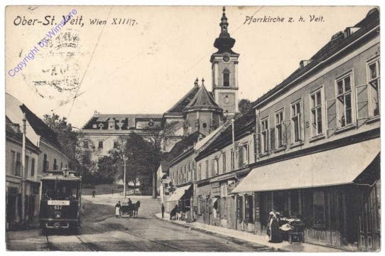 ak139059 Wien 13, Ober-St. Veit, Pfarrkirche z.h. Veit