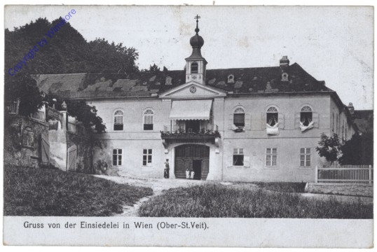 ak139118 Wien 13, Gruss von der Einsiedelei