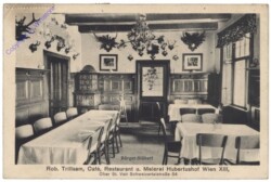 Wien 13, Rob. Trillsam, Café, Restaurant und Meierei Hubertushof