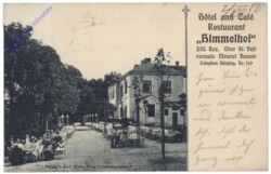 Wien 13, Hotel und Café Restaurant Himmelhof