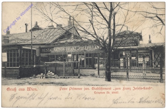 Wien 13, Peter Primmer jun. Etablissement "zum Franz Josefs-Land"