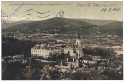 Wien 13, Ober St. Veit, Fürsterzbischöfliche Sommerresidenz und Pfarrkirche z.h. Veit