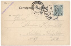 Wien 13, Wiener Strasse mit Pfarrkirche zum heil. Andreas in Hütteldorf