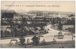 Wien 13, Kaiserpark mit k.k. Lustschloss Schönbrunn und Gloriette