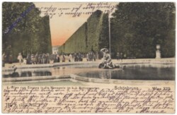 Wien 13, Allee zum Eingang in die Menagerie im k.k. Schlossgarten