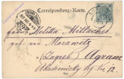 Wien 13, Allee zum Eingang in die Menagerie im k.k. Schlossgarten