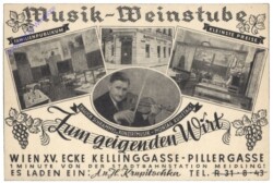 Wien 15, Musik-Weinstube "zum geigenden Wirt"
