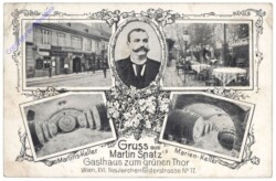 Wien 16, Gruss aus Martin Spatz's Gasthaus zum Grünen Thor