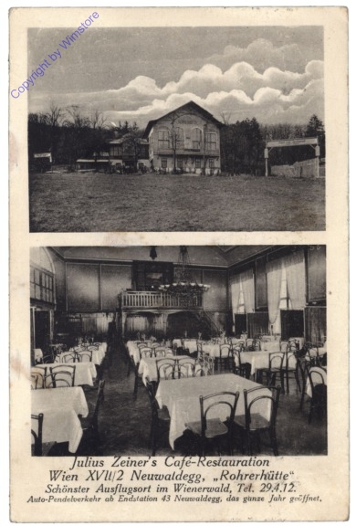 Wien 17, Julius Zeiner's Café-Restauration