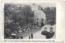 Wien 19, Gruss aus Josef Zuman's Brauhaus-Schank, Kobenzlgasse