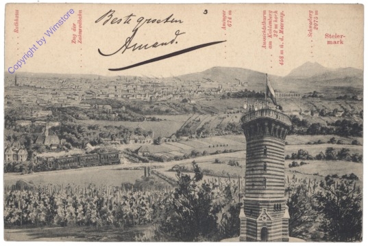 Wien 19, Kahlenberg-Hotel Aussicht