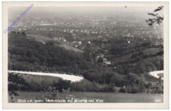 Wien 19, Blick von der neuen Höhenstrasse auf Grinzing und Wien