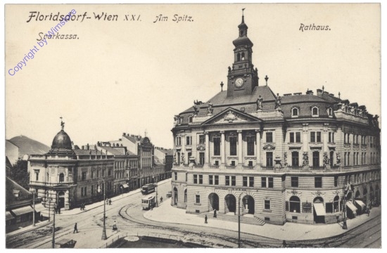 Wien 21, Floridsdorf, Sparkassa, Rathaus