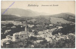 Wien 23, Kalksburg, Panorama mit Konvikt