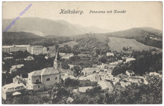 Wien 23, Kalksburg, Panorama mit Konvikt