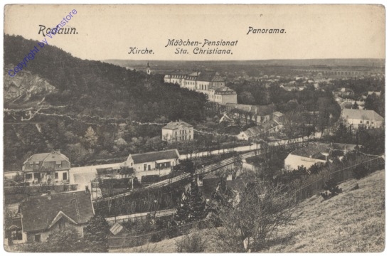 Wien 23, Rodaun, Kirche, Mädchen-Pensionat Sta. Christina, Panorama