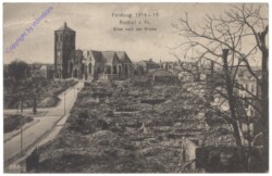 Rethel, Feldzug, Blick nach der Kirche