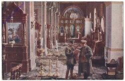 Inneres einer von den Russen zerstörten kirche in Suwalki