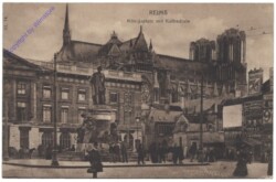 Reims, Königsplatz mit Kathedrale