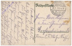 Feldpostkarte "Nun wollen wir sie verdreschen!"