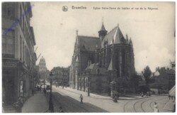 Bruxelles, Eglise Notre-Dame du Sablon et rue de la Regence