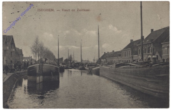 ak140695 Iseghem, Vaart en Zuidkaai