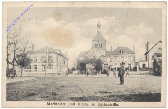 Marktplatz und Kirche zu Betheniville