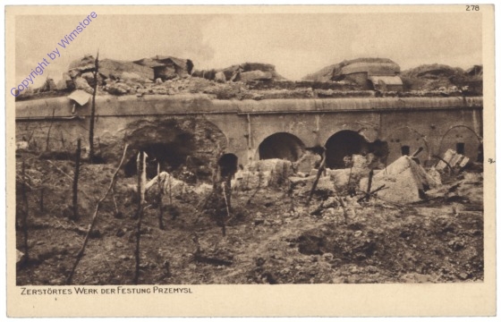 Przemysl, Zerstörtes Werk der Festung