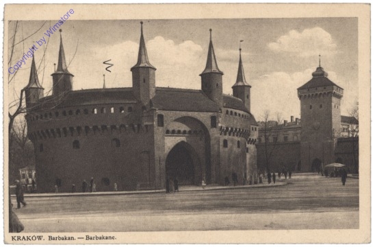 ak140830 Krakau, Barbakane