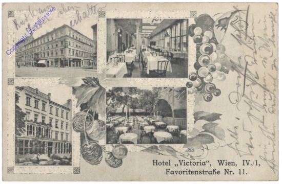 ak140877 Wien 4, hotel Victoria