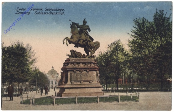 Lwów, Lemberg, Sobieski-Denkmal
