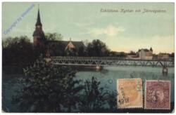Eskilstuna, kyrkan och Järnvägsbron