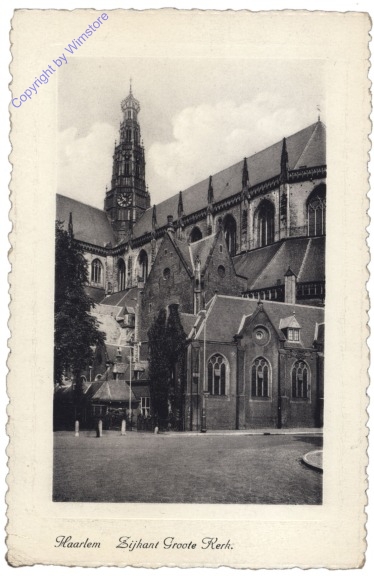 ak140938 Haarlem, Zijkant Groote Kerk