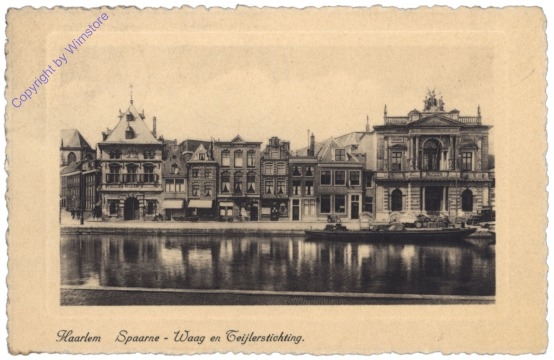 ak140944 Haarlem, Spaarne - Waag en Teijlerstichting