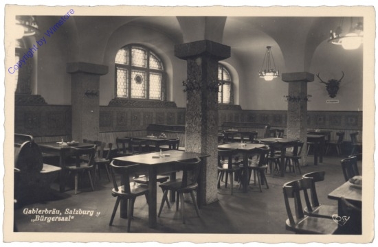 ak140981 Salzburg, Gablerbräu "Bürgersaal"