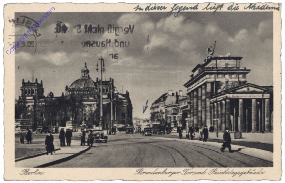 ak141001 Berlin, Brandenburger Tor, Reichstagsgebäude