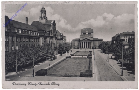 ak141007 Duisburg, König-Heinrich-Platz