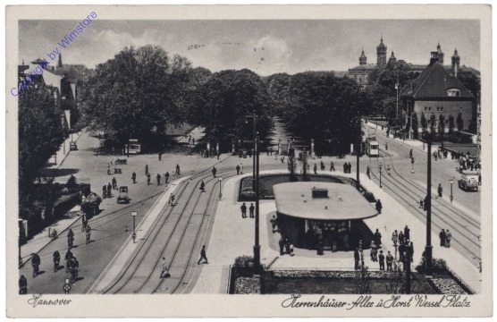 ak141023 Hannover, Herrenhäuser-Allee u. Horst Wessel Platz