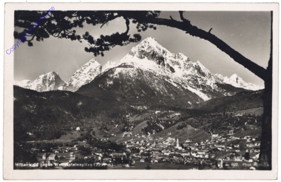 ak141033 Mittenwald gegen Wettersteinspitze