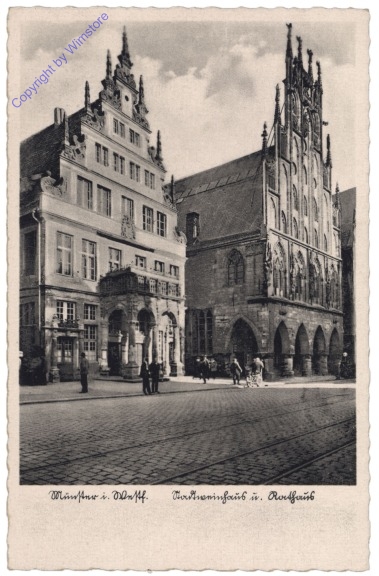 ak141037 Münster, Rathaus