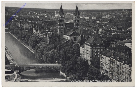 ak141038 München, Blick auf Maximiliankirche