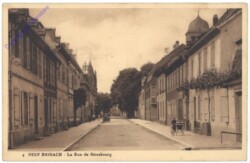Neuf Brisach, la Rue de Strasbourg