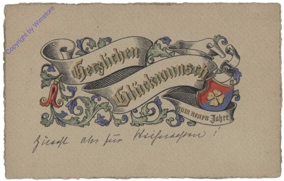Banderole "Herzlichen Glückwunsch im neuen Jahr"
