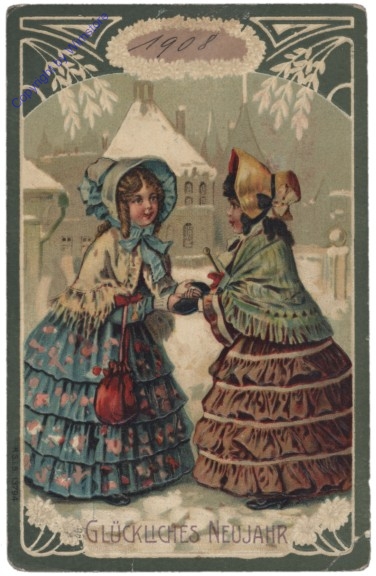 Zwei Mädchen treffen sich
