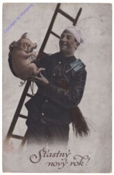 ak141256 Rauchfangkehrer mit Ferkel