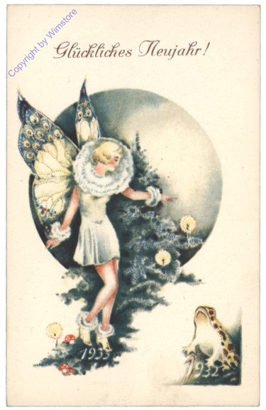 ak141264 Engerl mit Christbaum