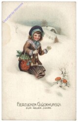 Mädchen mit Korb
